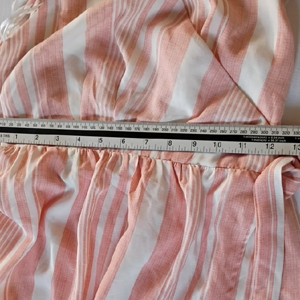 HARPER Women's Pink and White Striped Maxi Dress Size S - Picture 8 of 10